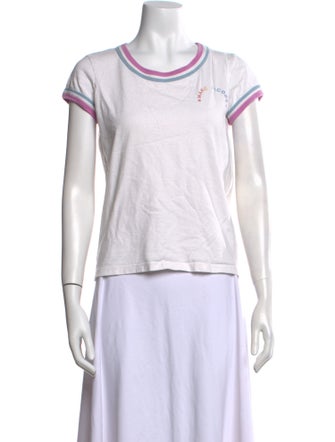 Marc Jacobs Scoop Neck Short Sleeve T-Shirt