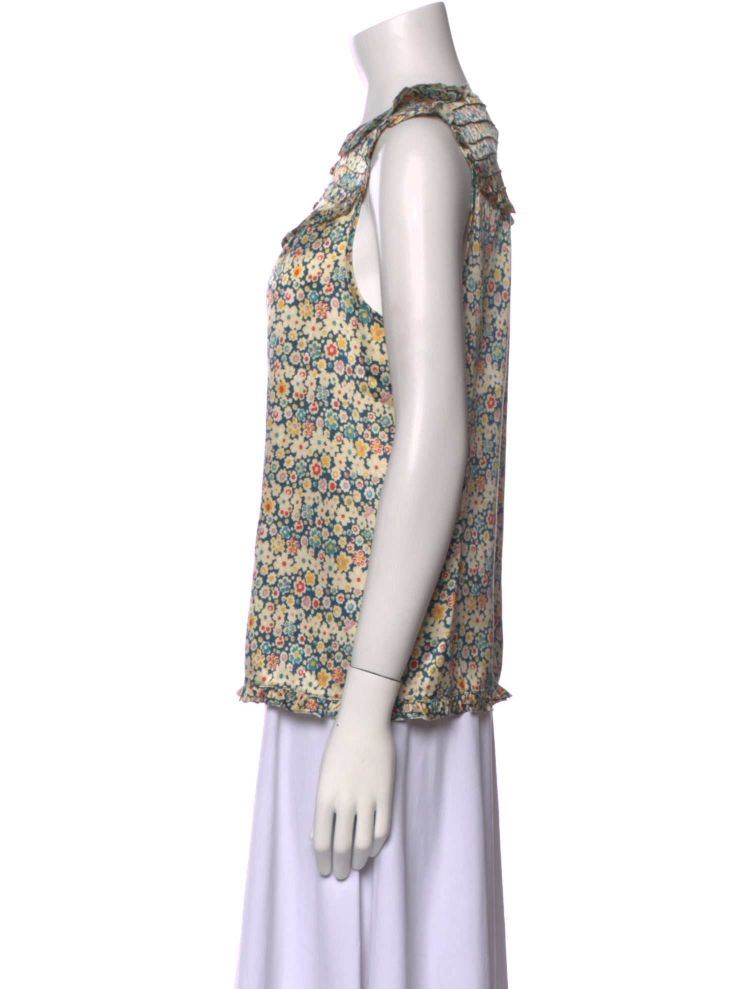 Marc Jacobs Silk Floral Print Blouse