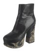 Marc Jacobs Leather Animal Print Boots