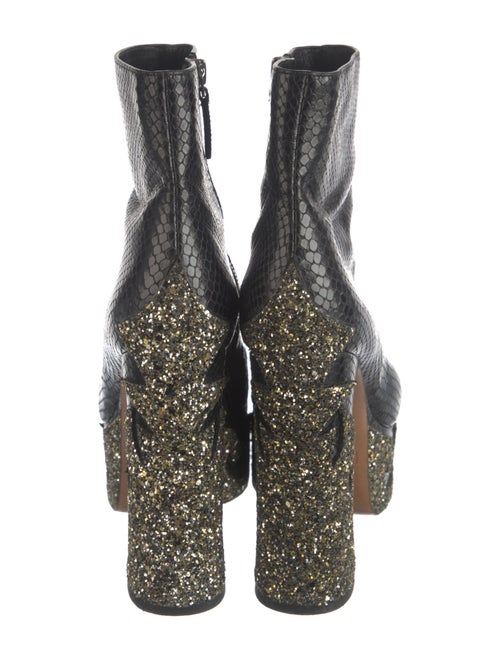 Marc Jacobs Leather Animal Print Boots