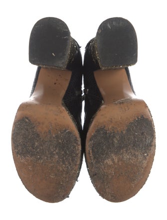 Marc Jacobs Leather Animal Print Boots