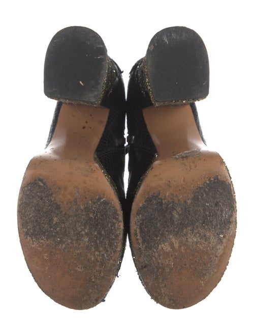 Marc Jacobs Leather Animal Print Boots