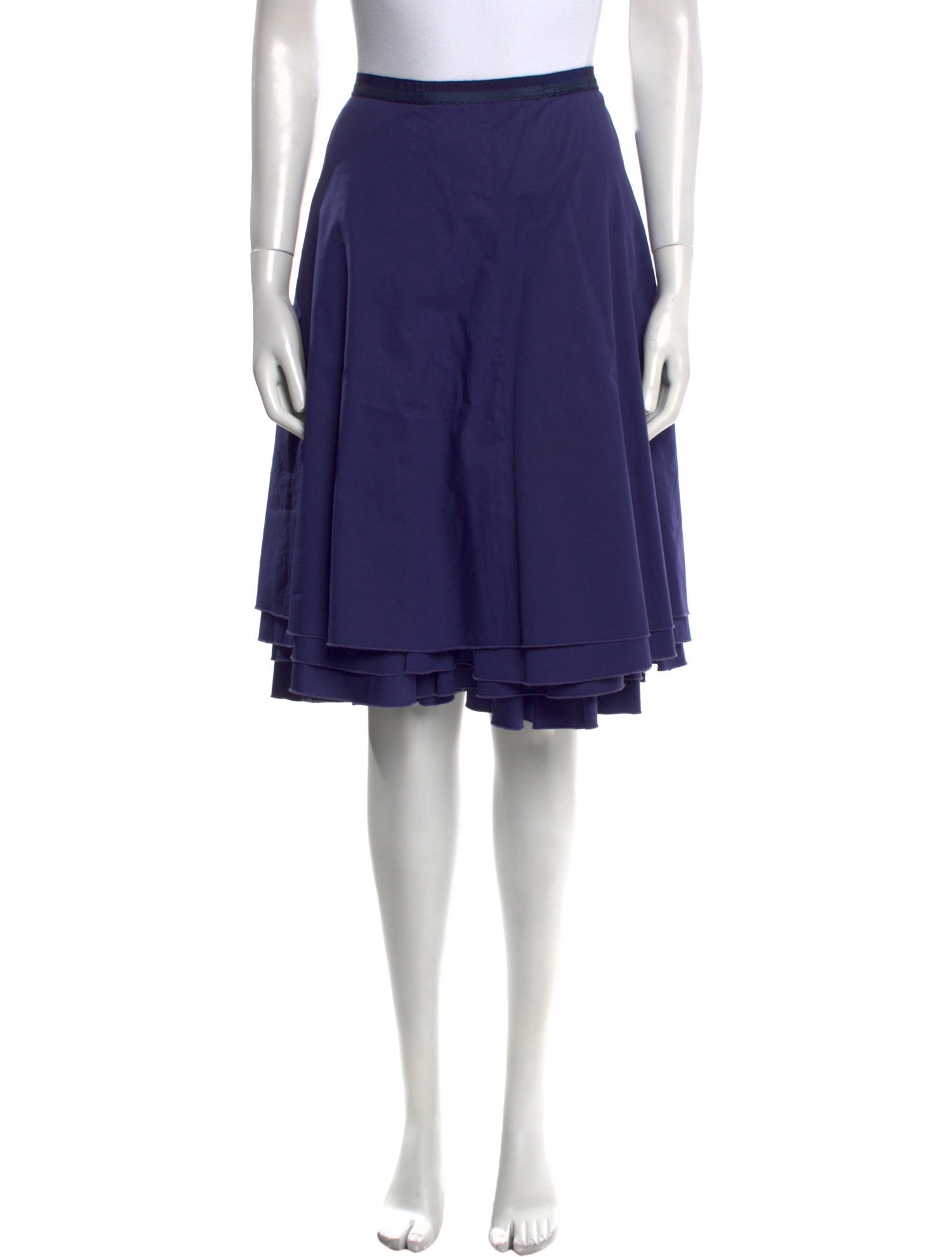 Marc Jacobs Ruffle Embellishment Knee-Length Skirt