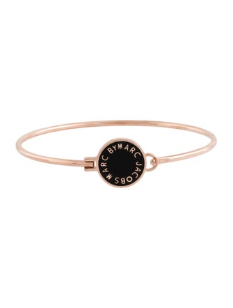 Marc Jacobs Enamel Skinny Disc Hinged Bracelet Bangle