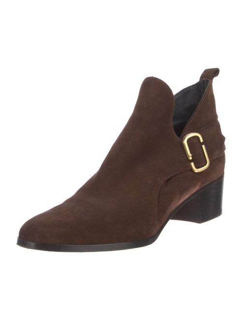 Marc Jacobs Suede Leather Trim Embellishment Boots