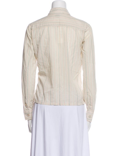 Marc Jacobs Striped Long Sleeve Button-Up Top