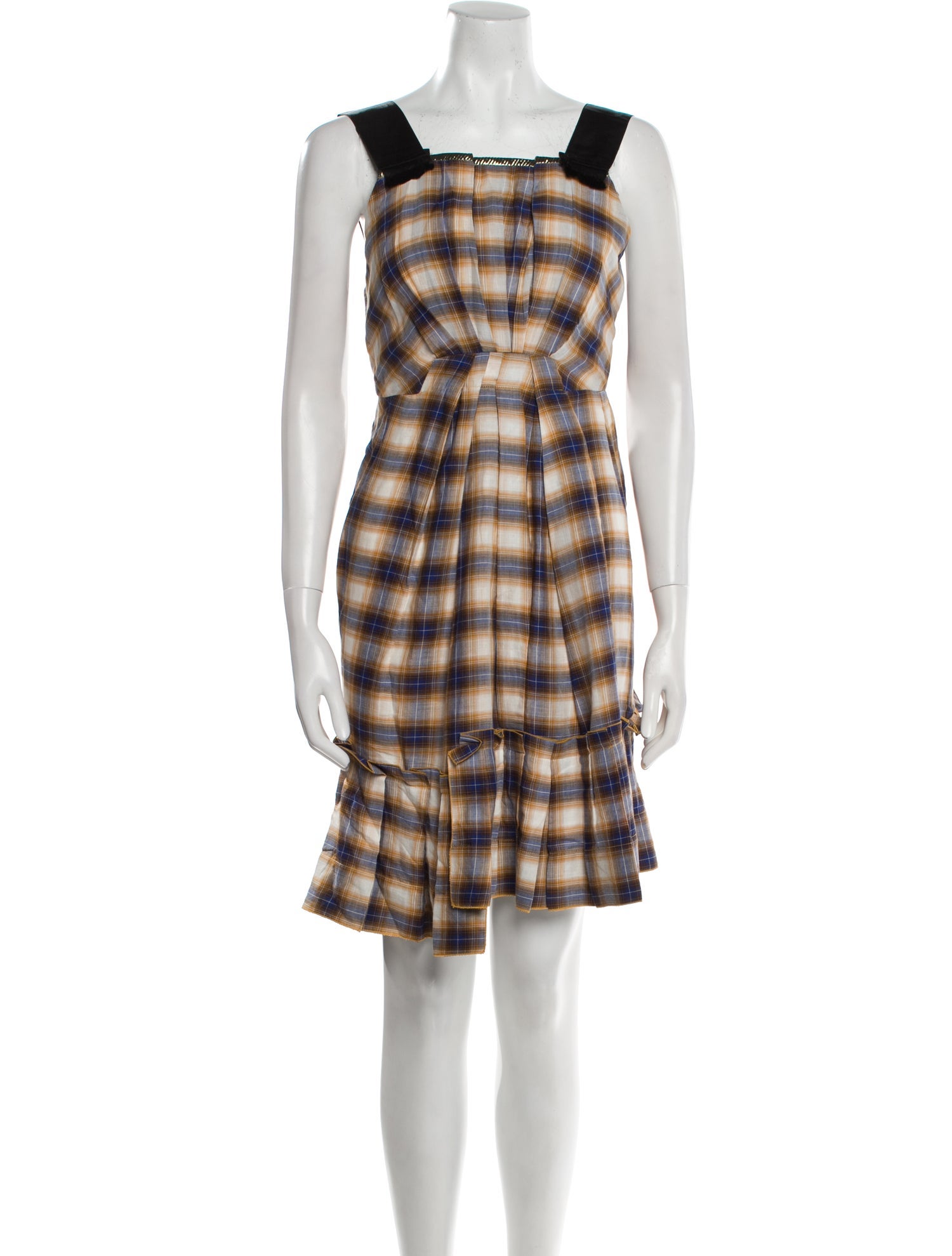 Marc Jacobs Plaid Print Mini Dress