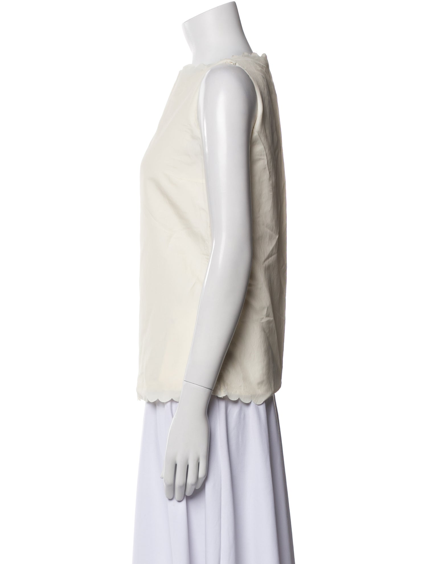 Marc Jacobs Crew Neck Sleeveless Blouse