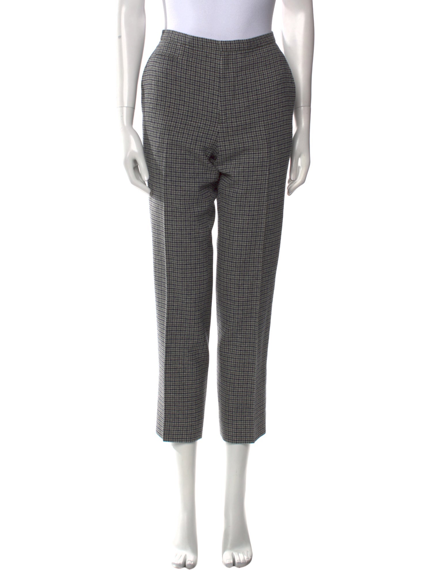 Marc Jacobs Houndstooth Print Straight Leg Pants
