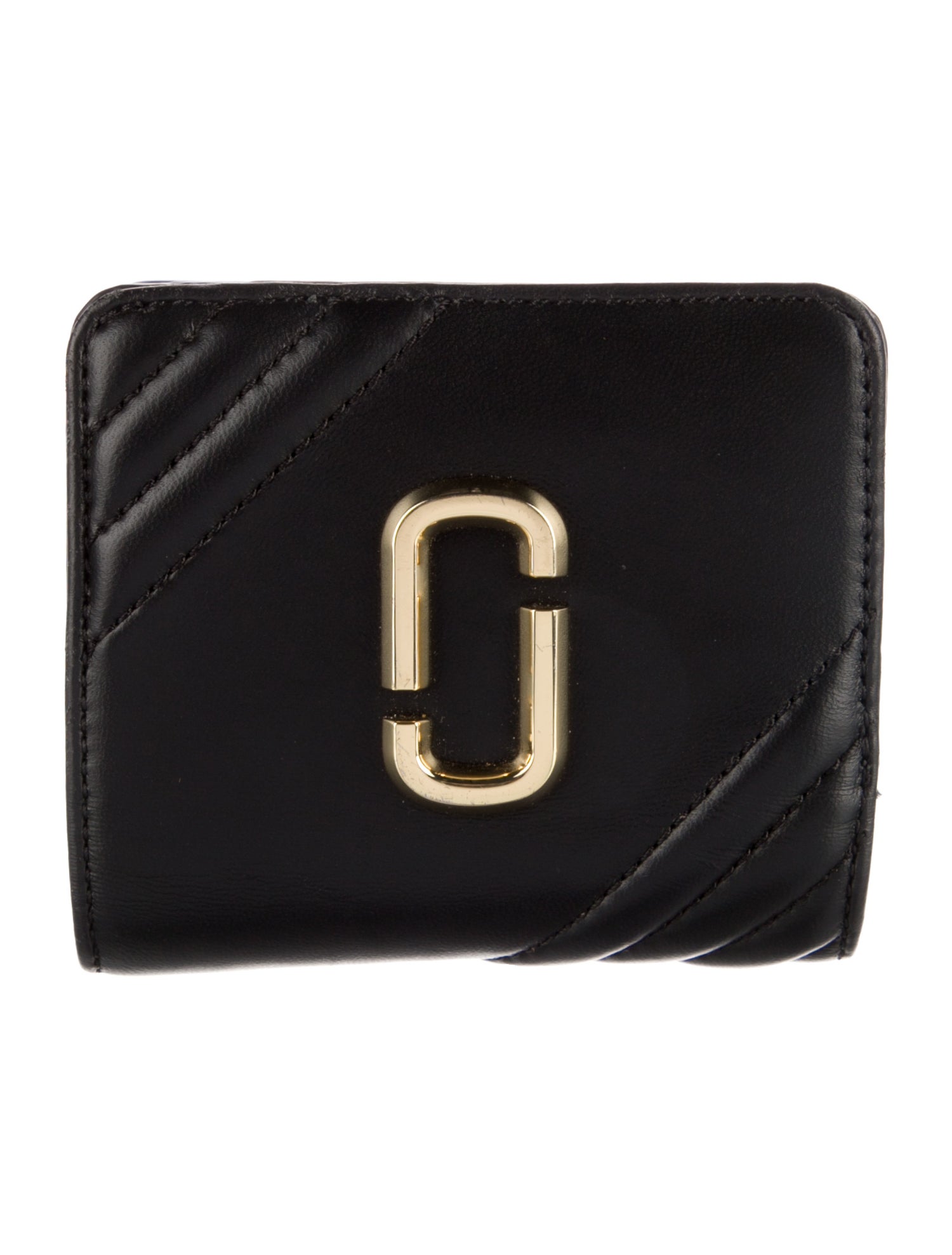 Marc Jacobs Leather Printed Compact Wallet