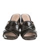 Marc Jacobs Patent Leather Glitter Accents Slides