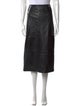 Marc Jacobs Lamb Leather Midi Length Skirt