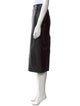 Marc Jacobs Lamb Leather Midi Length Skirt