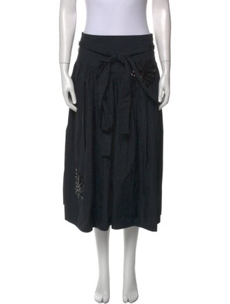 Marc Jacobs Ruffle Embellishment Midi Length Skirt