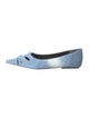 Marc Jacobs Denim Lasercut Accents Ballet Flats