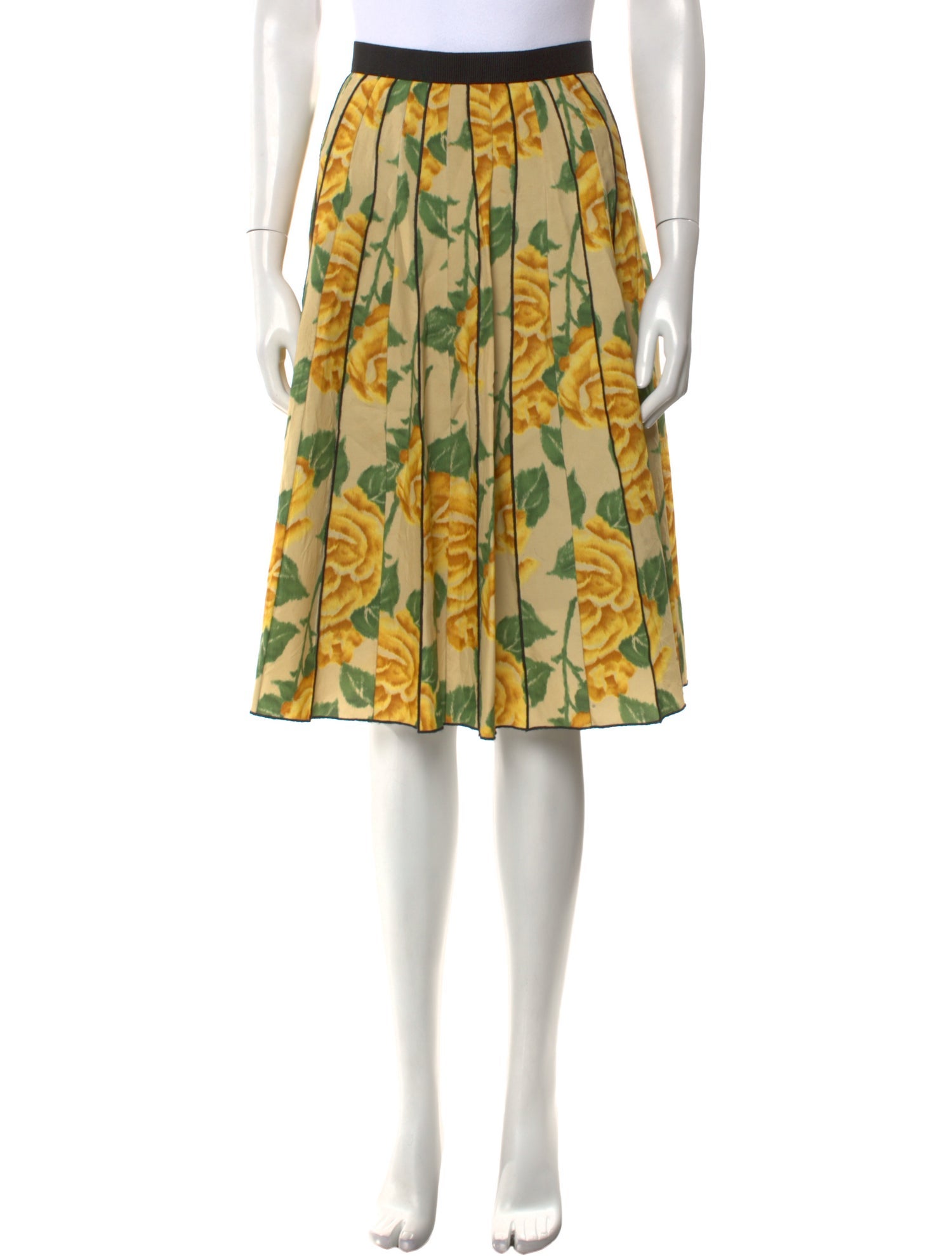 Marc Jacobs Floral Print Knee-Length Skirt