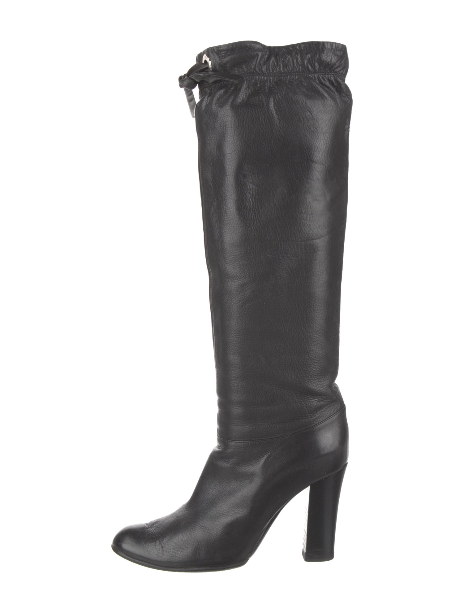 Marc Jacobs Leather Bow Accents Boots