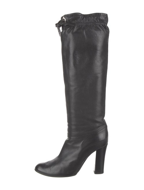 Marc Jacobs Leather Bow Accents Boots