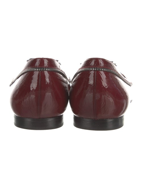 Marc Jacobs Patent Leather Ruffle Embellishment Flats