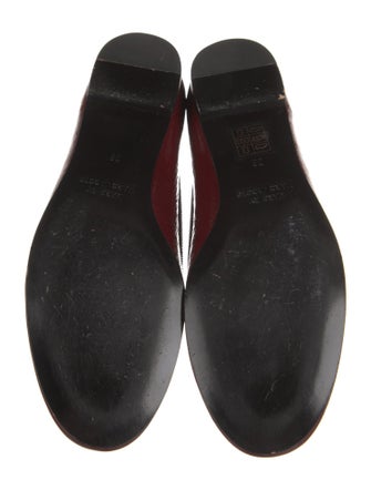 Marc Jacobs Patent Leather Ruffle Embellishment Flats