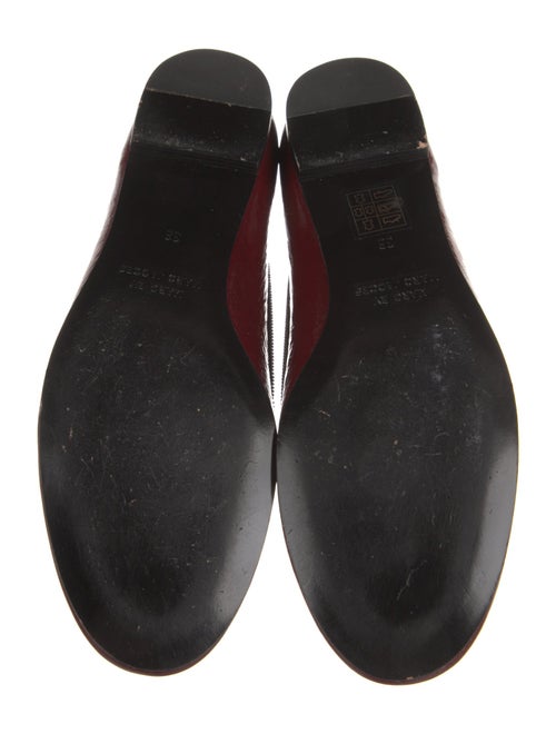 Marc Jacobs Patent Leather Ruffle Embellishment Flats