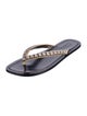 Marc Jacobs Leather Printed Flip Flops