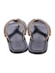 Marc Jacobs Leather Printed Flip Flops