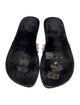 Marc Jacobs Leather Printed Flip Flops