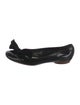 Marc Jacobs Patent Leather Bow Accents Ballet Flats