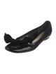 Marc Jacobs Patent Leather Bow Accents Ballet Flats