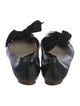 Marc Jacobs Patent Leather Bow Accents Ballet Flats
