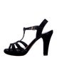 Marc Jacobs Velvet T-Strap Sandals