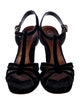 Marc Jacobs Velvet T-Strap Sandals