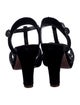 Marc Jacobs Velvet T-Strap Sandals