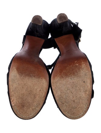 Marc Jacobs Velvet T-Strap Sandals