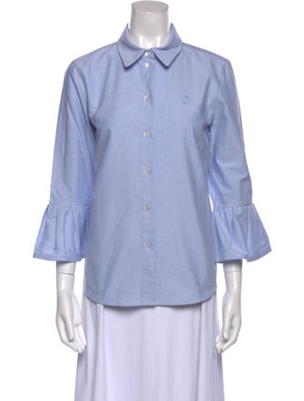 Marc Jacobs Three-Quarter Sleeve Button-Up Top