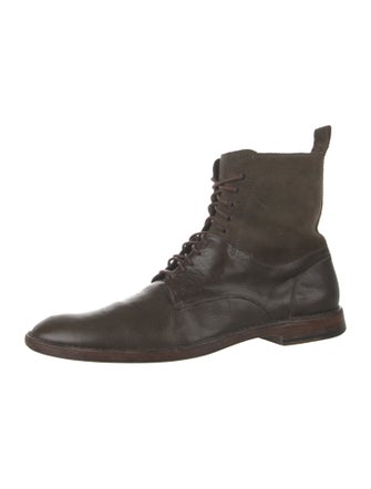 Marc Jacobs Leather Lace-Up Boots