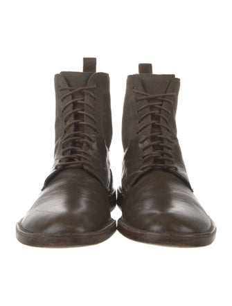 Marc Jacobs Leather Lace-Up Boots