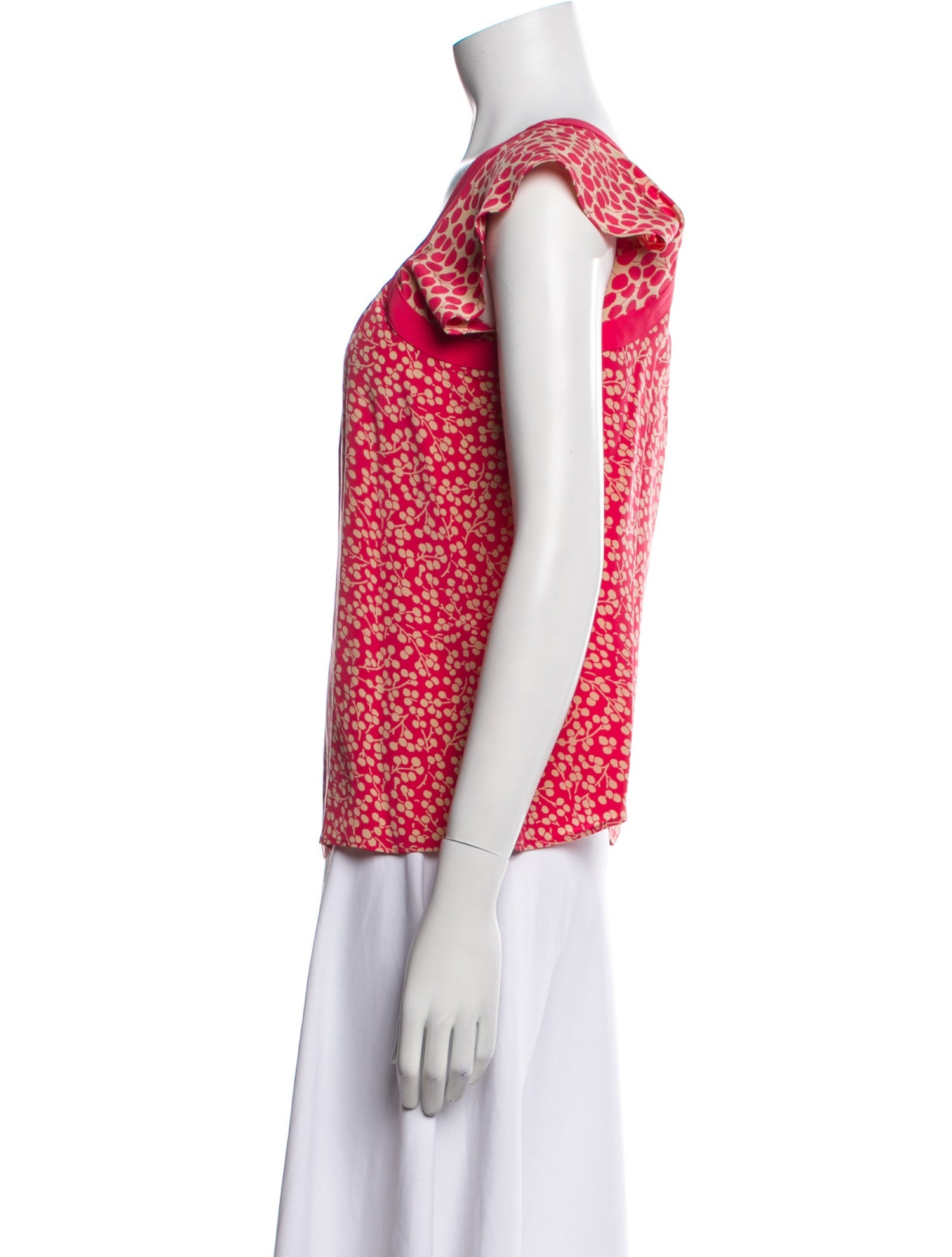 Marc Jacobs Silk Floral Print Top