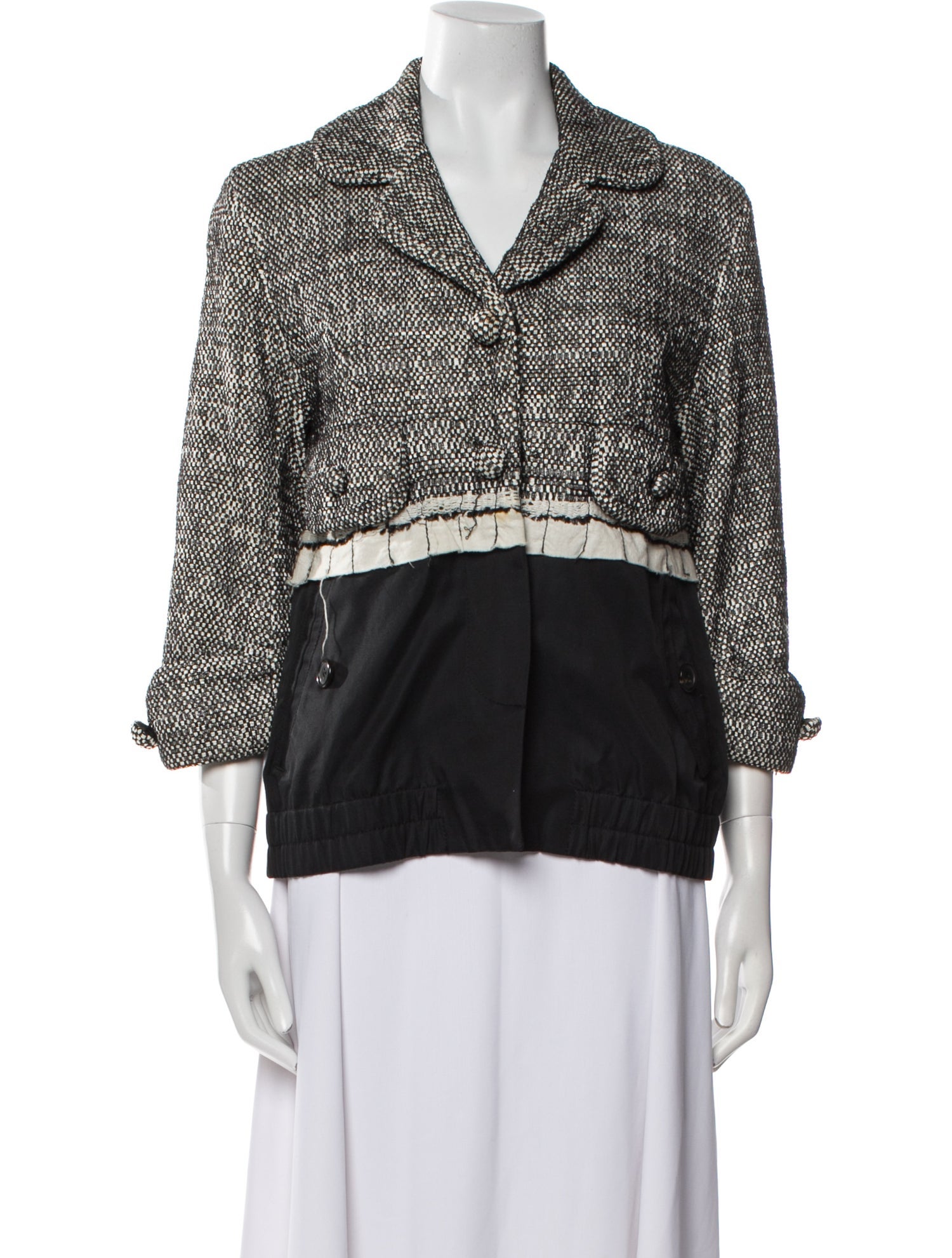 Marc Jacobs Nylon Colorblock Pattern Evening Jacket