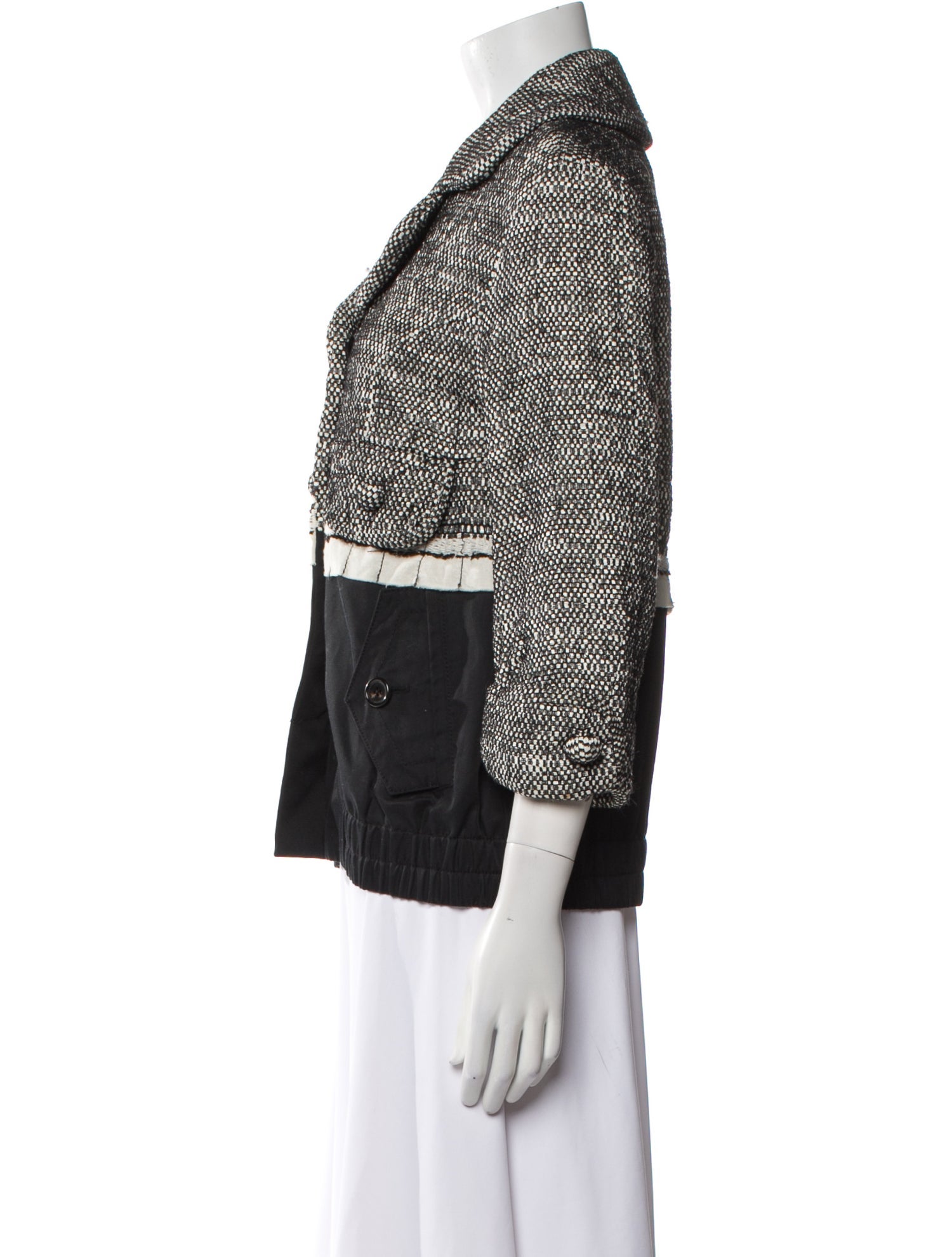 Marc Jacobs Nylon Colorblock Pattern Evening Jacket