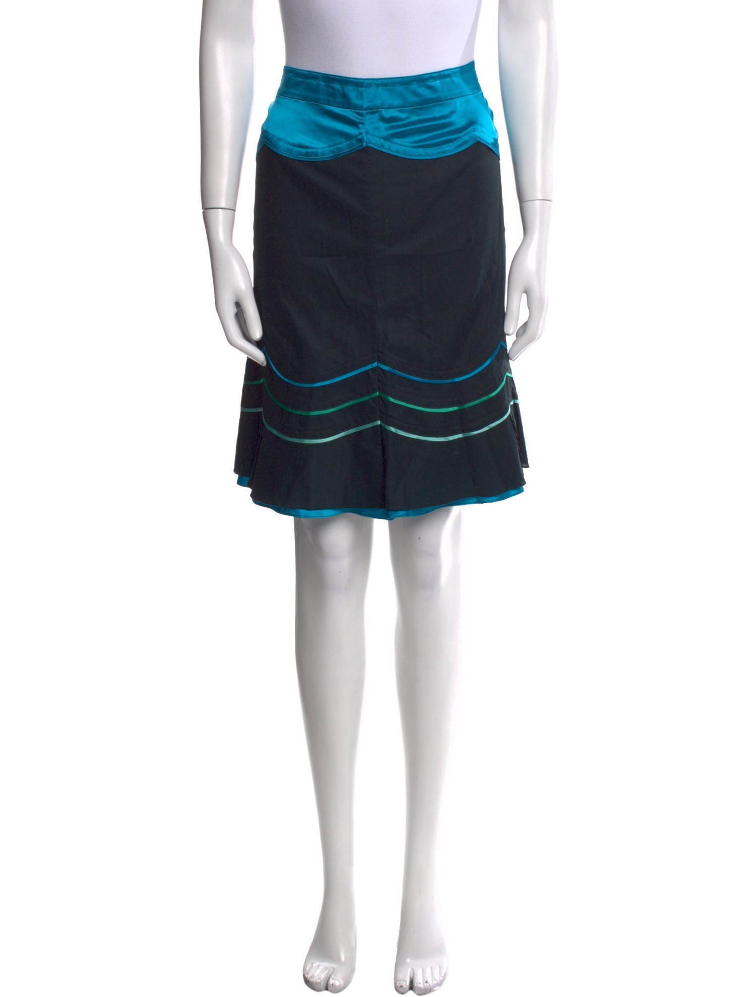 Marc Jacobs Colorblock Pattern Knee-Length Skirt w/ Tags