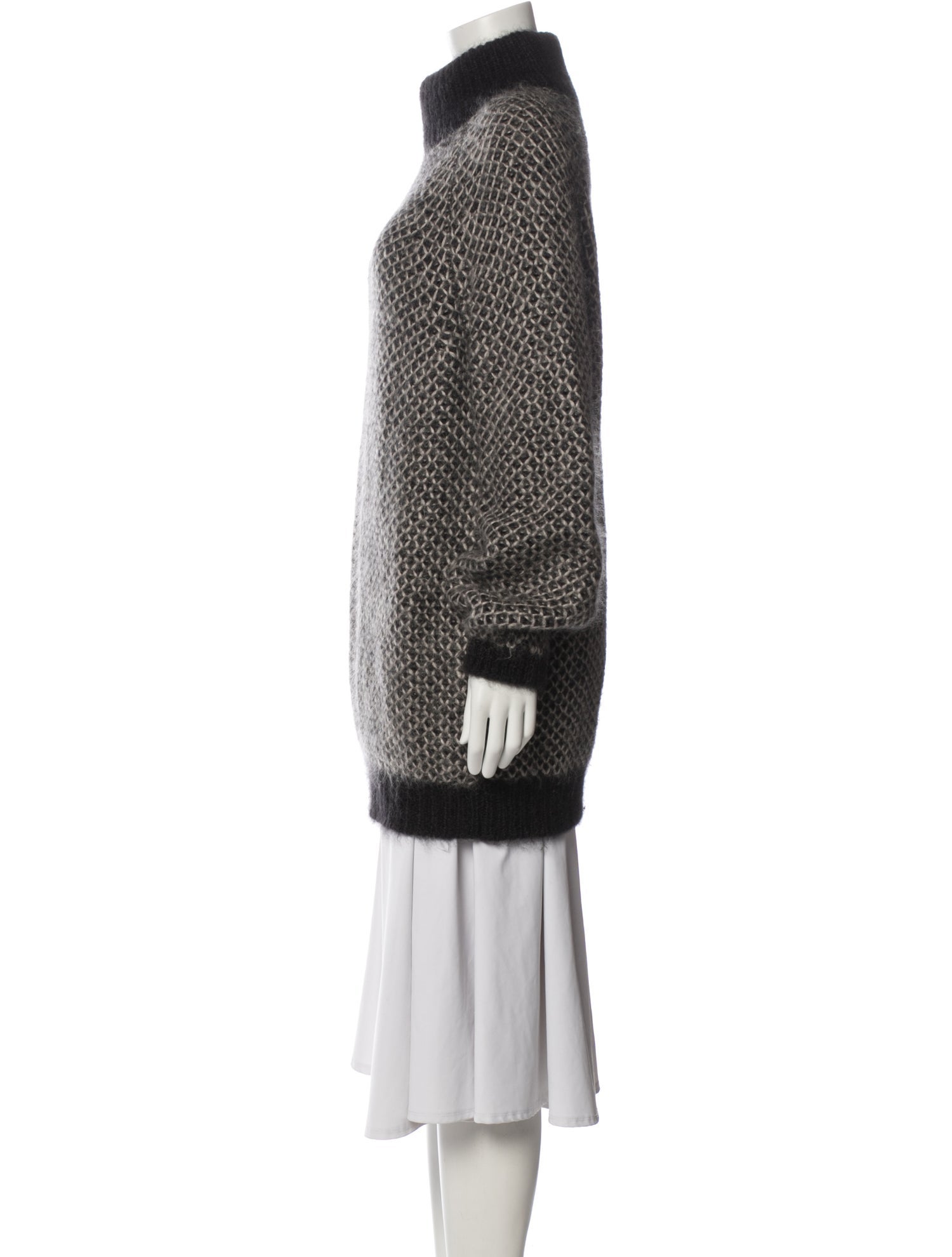 Marc Jacobs Wool Colorblock Pattern Sweater