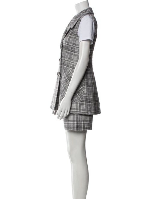 Marc Jacobs Wool Plaid Print Short Set