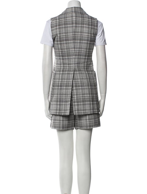 Marc Jacobs Wool Plaid Print Short Set
