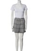 Marc Jacobs Wool Plaid Print Short Set