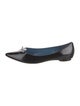 Marc Jacobs Patent Leather Bow Accents Ballet Flats
