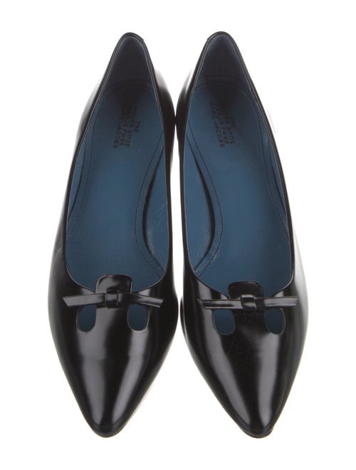 Marc Jacobs Patent Leather Bow Accents Ballet Flats