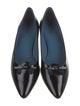 Marc Jacobs Patent Leather Bow Accents Ballet Flats