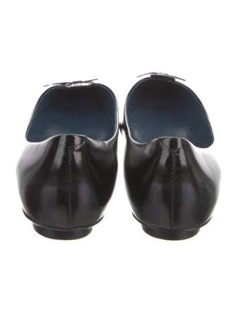 Marc Jacobs Patent Leather Bow Accents Ballet Flats